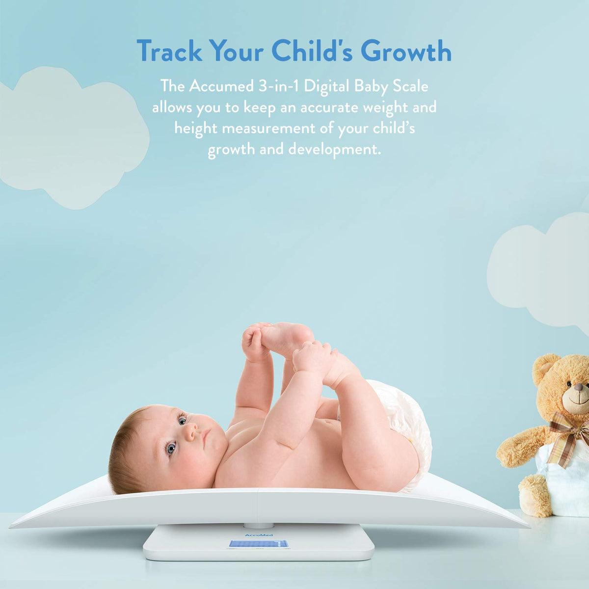 Digital Baby Scale with Blue Backlight Q364