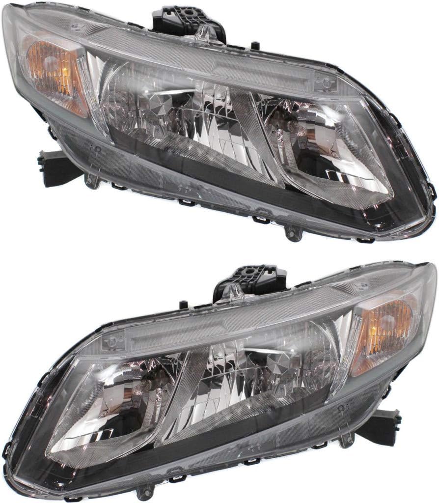Headlight Assembly Pair with Bulbs C956