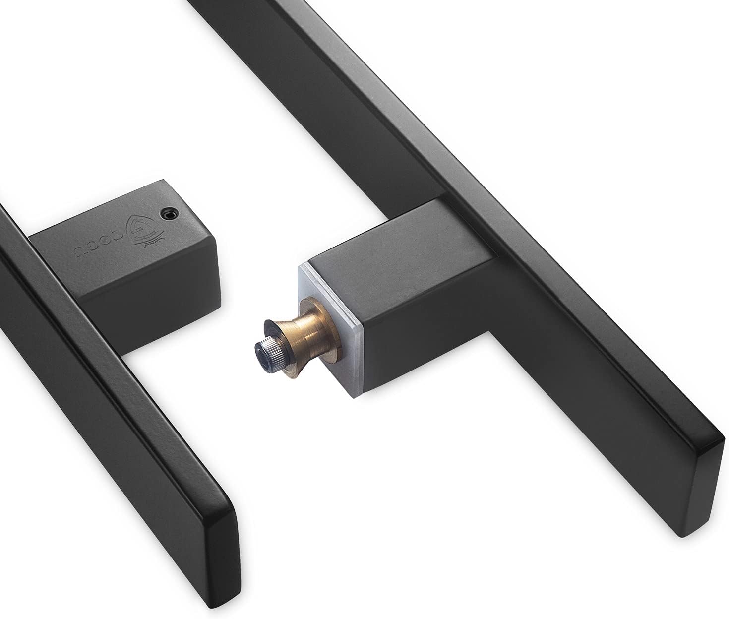 18 inches Solid Stainless Steel Push Pull Door Handle, Matte Black, Pack of 2 F234