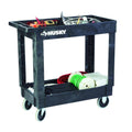 Black 2-Shelf Utility Cart L9161