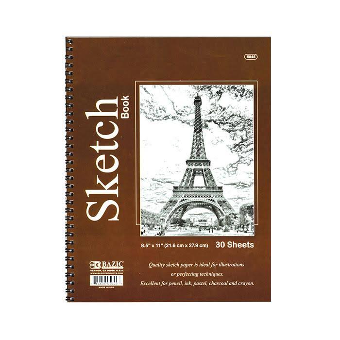 30 Ct 8.5 inch x 11 inch Spiral Sketch Book A41300