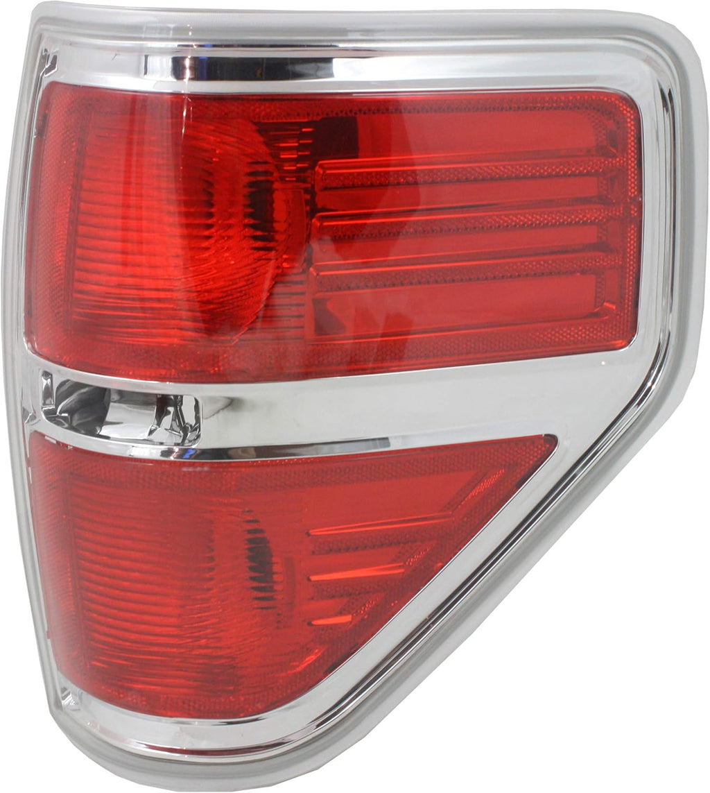 Tail Light Lens and Housing Chrome Passenger Side Pack of 2 J370195