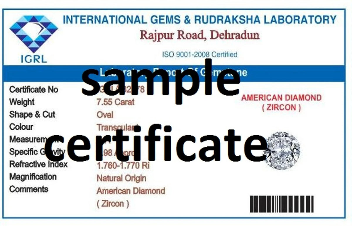 4.25-4.50 Carat American Diamond Panchdhathu Plain Design Ring H9055