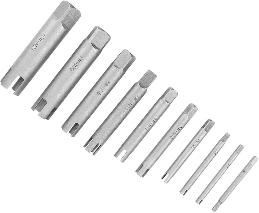 Broken Head Screw Remover Kit Tap Extractor Set, 23.1oz, Ten-Piece Set, Pack of 2 C601