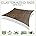 16' x 20' Sand Rectangle Sun Shade Sail Canopy Mesh Fabric UV Block, 190 GSM, Pack of 2 F3256