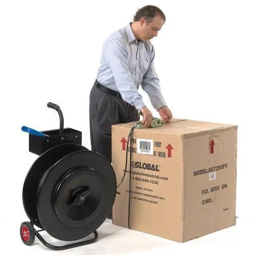 Polyester Strapping 5/8x22 x .035 x 4,000& Black 16x22 x 6x22 Core F1244