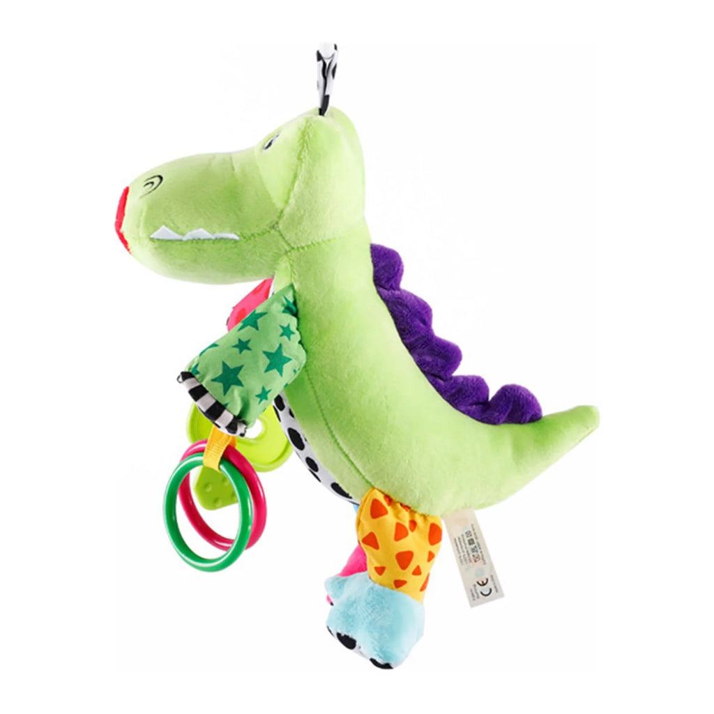 Hanging Stroller Crocodile Toys With 32 Music And Teether, Infant Soft Plush Rattle C54755