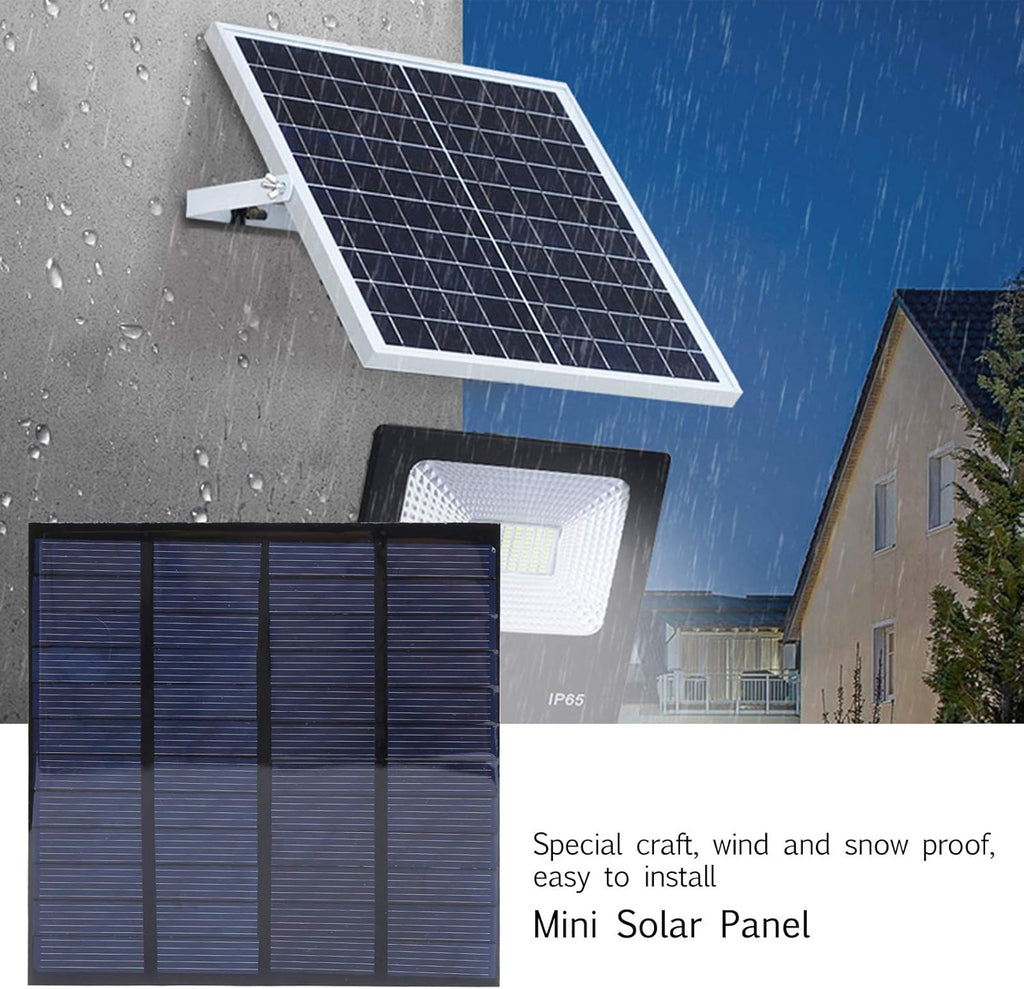 2Pcs DC 12V 150mA Solar Panel Mini Solar Battery Module with 1m Cable Polysilicon Solar Epoxy Cell Charger H107388