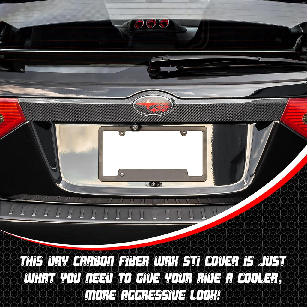 Rear Tailgate Trunk Lid Garnish Trim Dry Carbon Fiber L405284