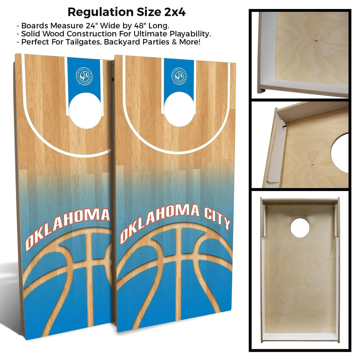 Cornhole Board Set with Lights & Case T858