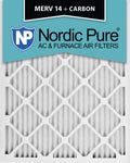 14x25x1 MERV 14 Pleated Carbon Air Filters 6 Pack R7171