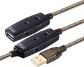 USB 2.0 A-Male to A-Female Active Extension Cable with AC Power Adapter (100 Feet) O467