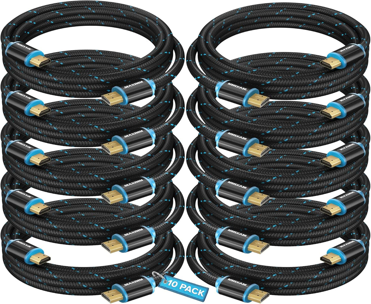 10 Pack 4K HDMI 2.0 Cable 6ft R45216