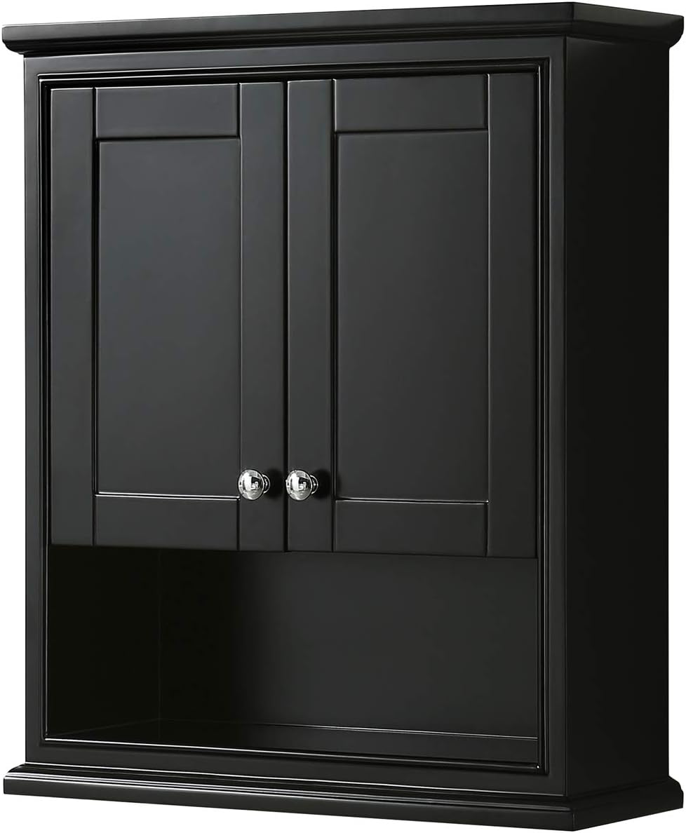 Dark Espresso Wall-Mounted Storage Cabinet I88594