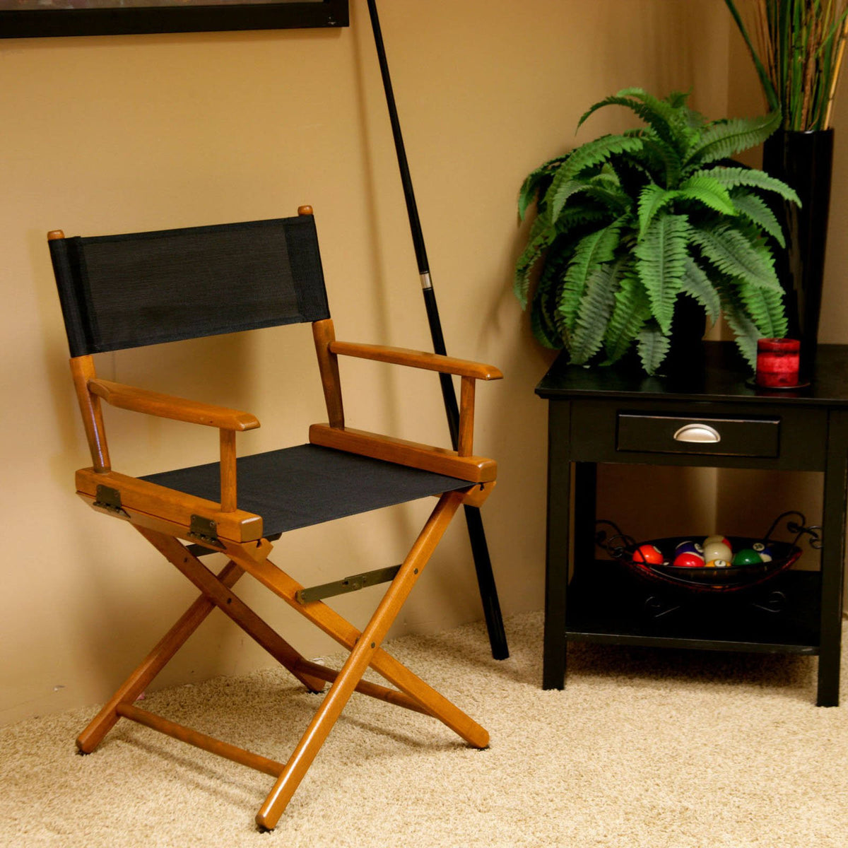 Walnut Dining Height Director Chair H302