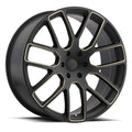 20x9 Matte Black Wheel with 5x4.5 Bolt Pattern S873