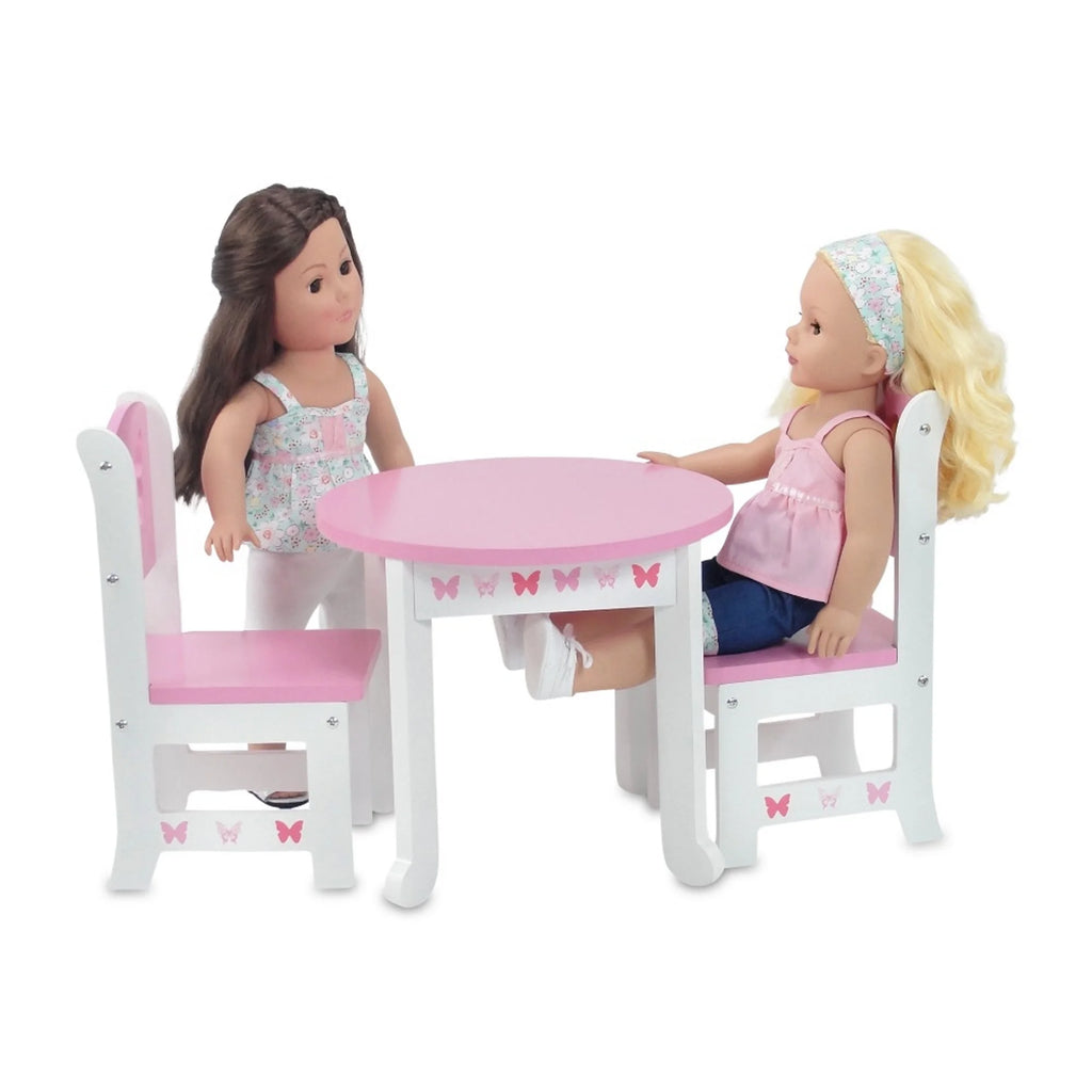 18 Inch Doll Kitchen Table and 2 Chair Dining Set X4344