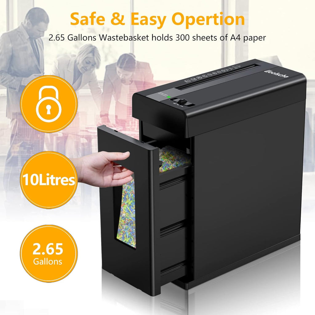 6-Sheet Micro Cut Paper Shredder with 2.9 Gallon Basket R8379