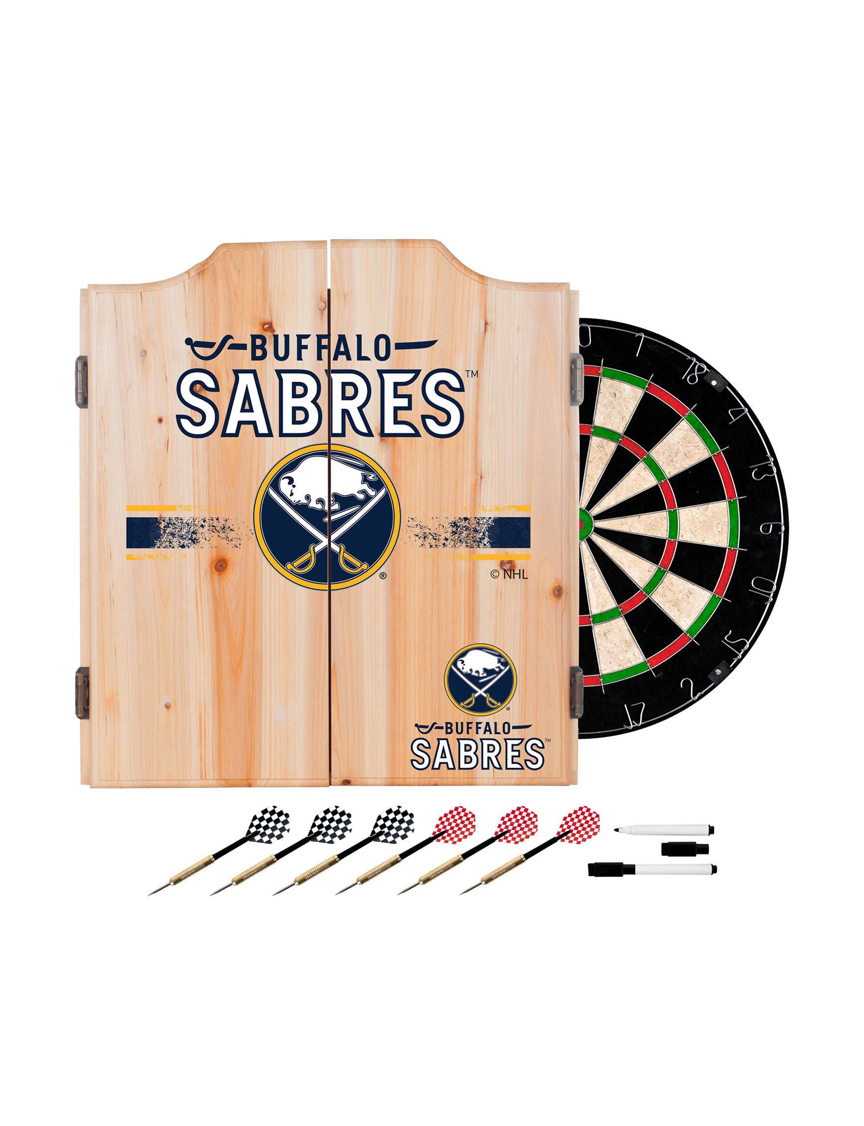 Dart Cabinet Set with Darts and Board I27065