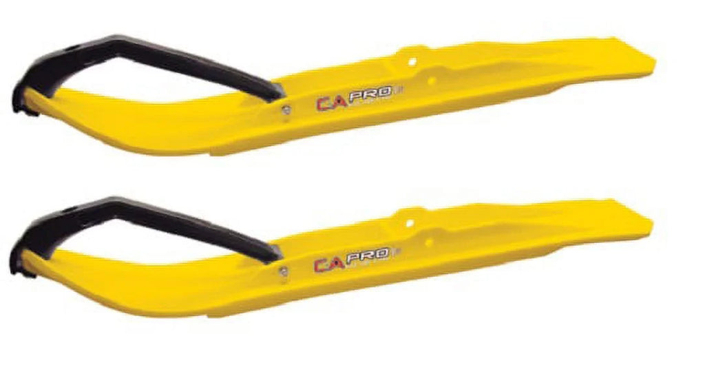 Yellow XT Snowmobile Skis with 7.5" Shaper Bars Complete Kit D741907