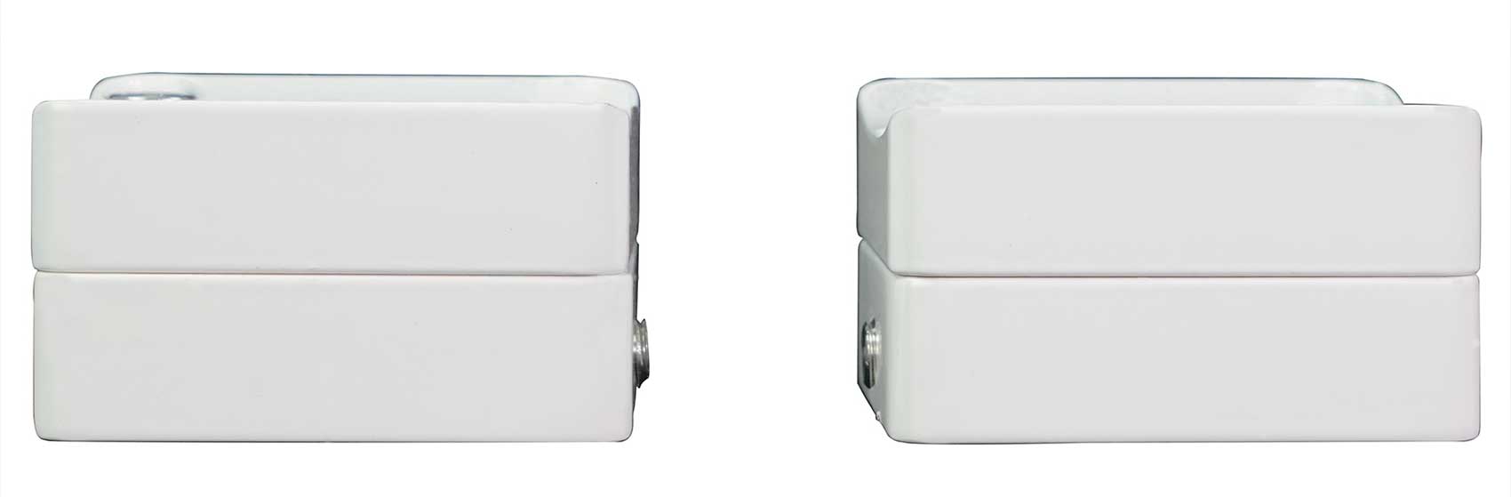 5.25" 360° Swivel White Aluminum Surface Mount Speaker Pods O406812