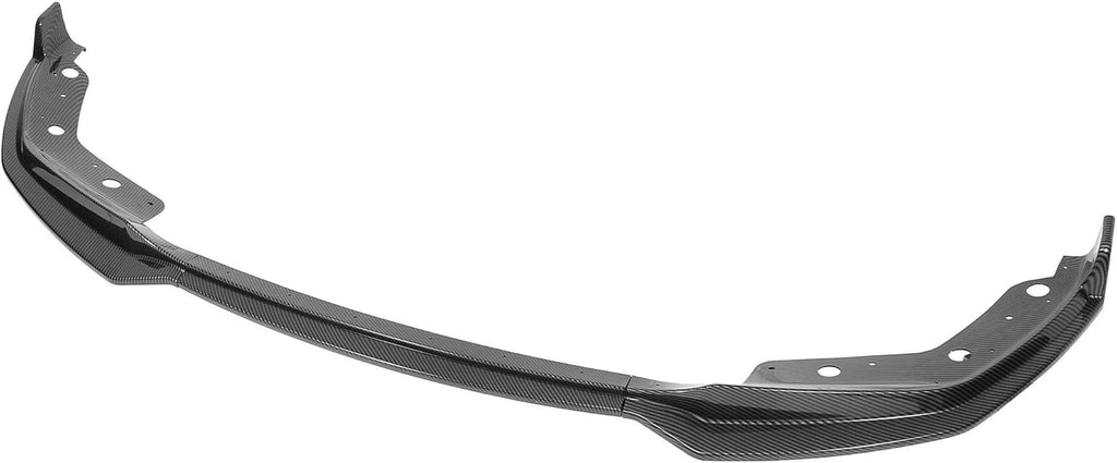 Black Front Bumper Lip Splitter Set Carbon Fiber Pattern A386