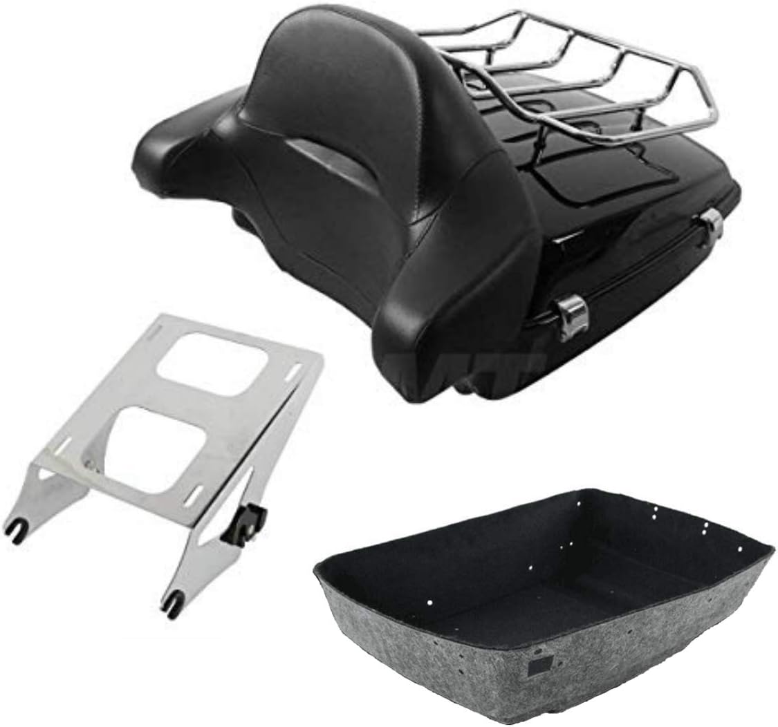 Chopped Tour Pak Trunk & Solo Mounting Rack Backrest + Base Plate G214934