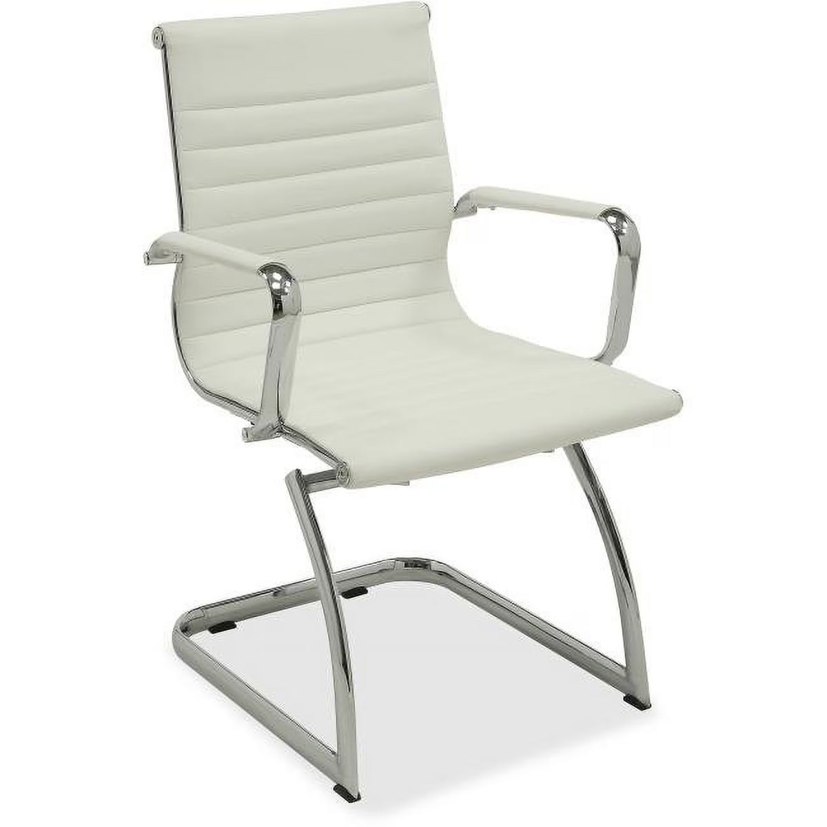 White Leather Guest Chair I139