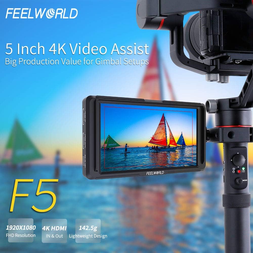 5 Inch Full HD 1920x1080 IPS On Camera Field Monitor with 4K HDMI Input Output N467