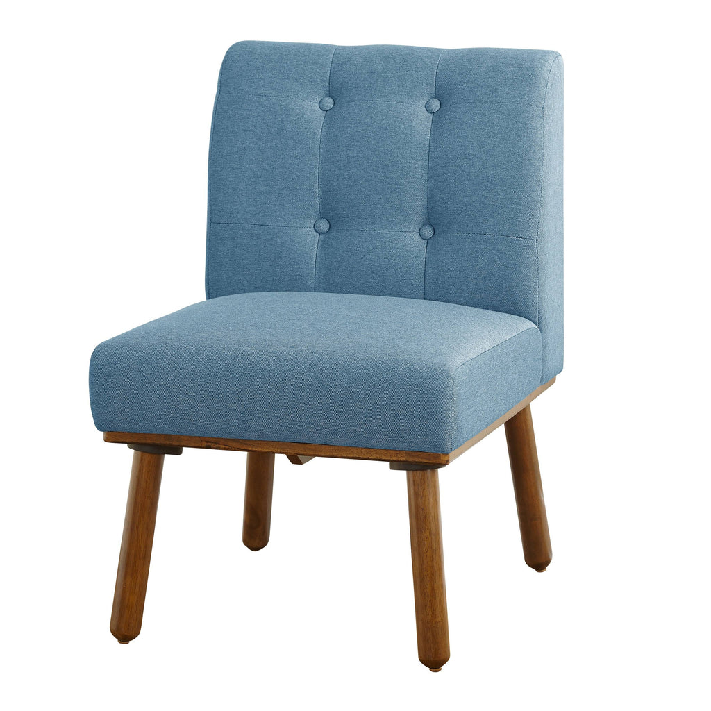 Blue Armless Accent Chair V67178