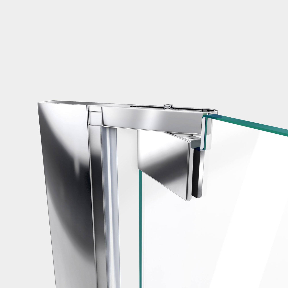Frameless Pivot Shower Door, Chrome R32528