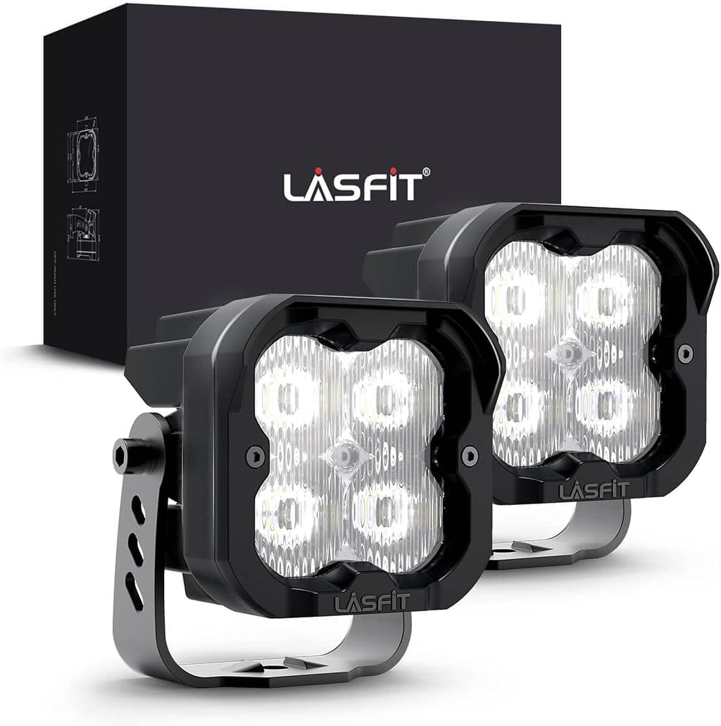 3" SAE Driving Lights White Sport Beam LED Pods with TIR Optics, Pair S6584