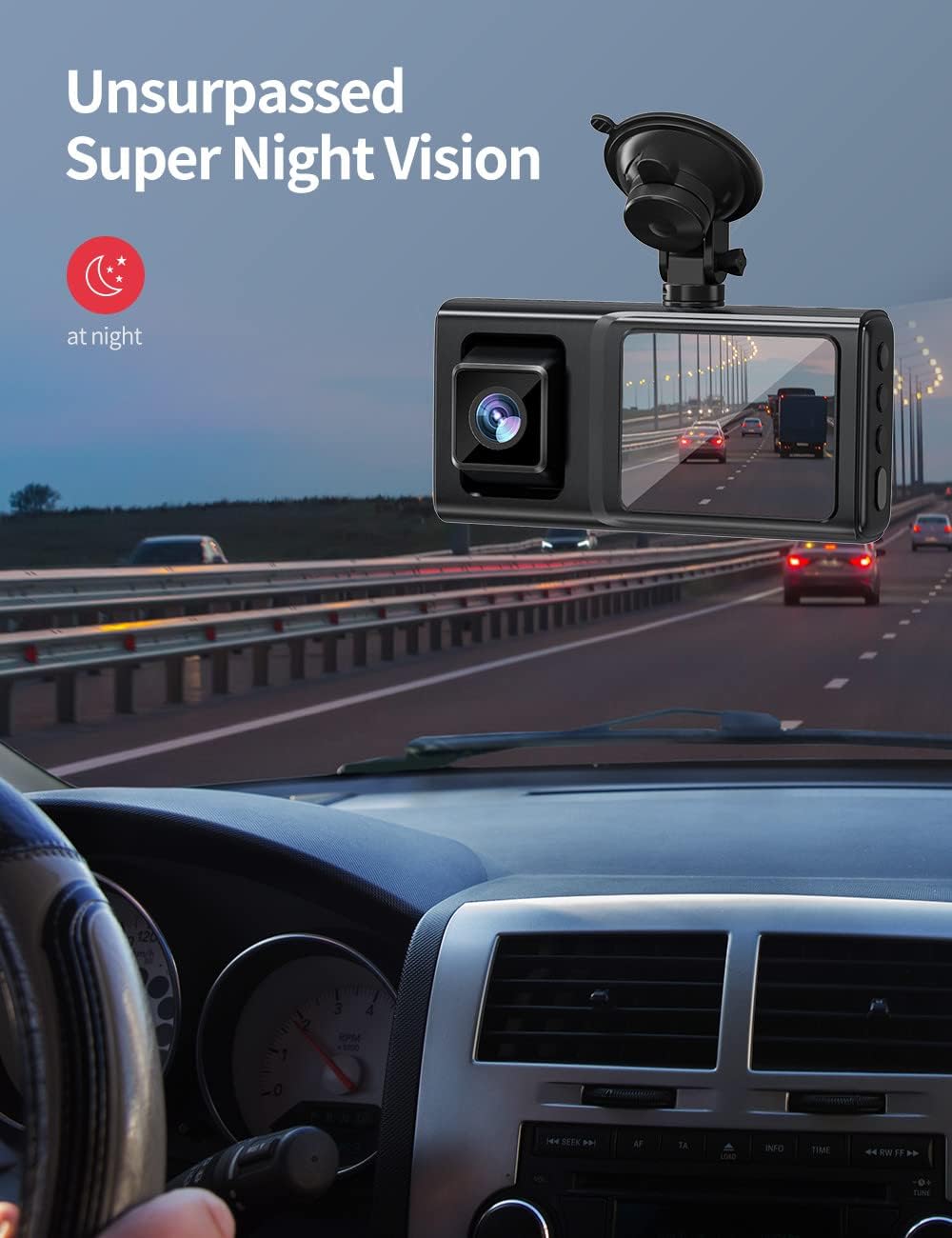 2.0" IPS Display Dual Dash Camera 1080P FHD Pack of 2 B861294