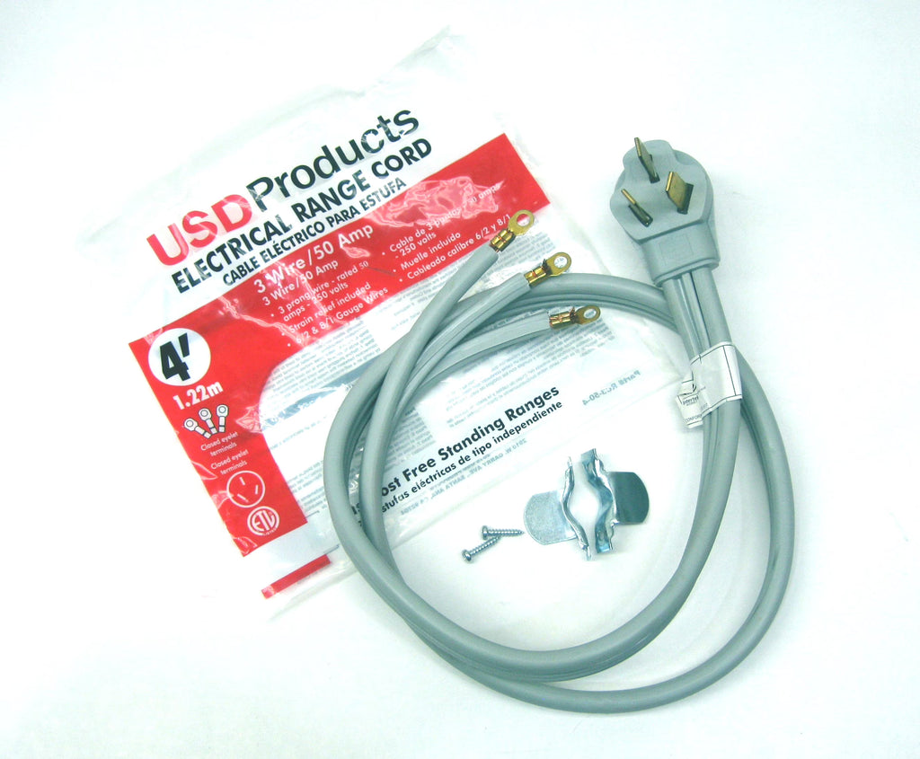 50 Amp 4' Foot Electric Range Oven Power Cord R590631