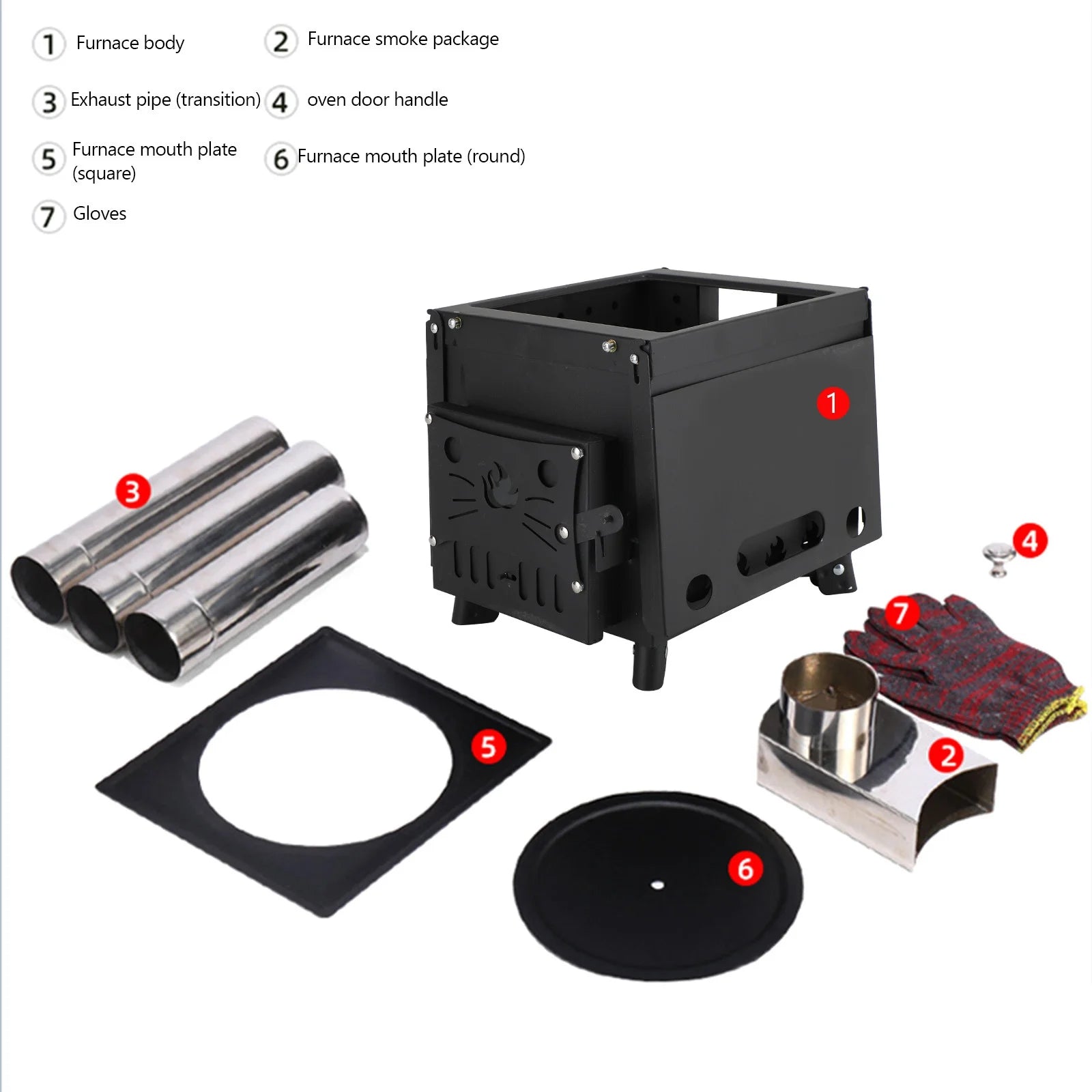Portable Camping Wood Burning Stove L513701