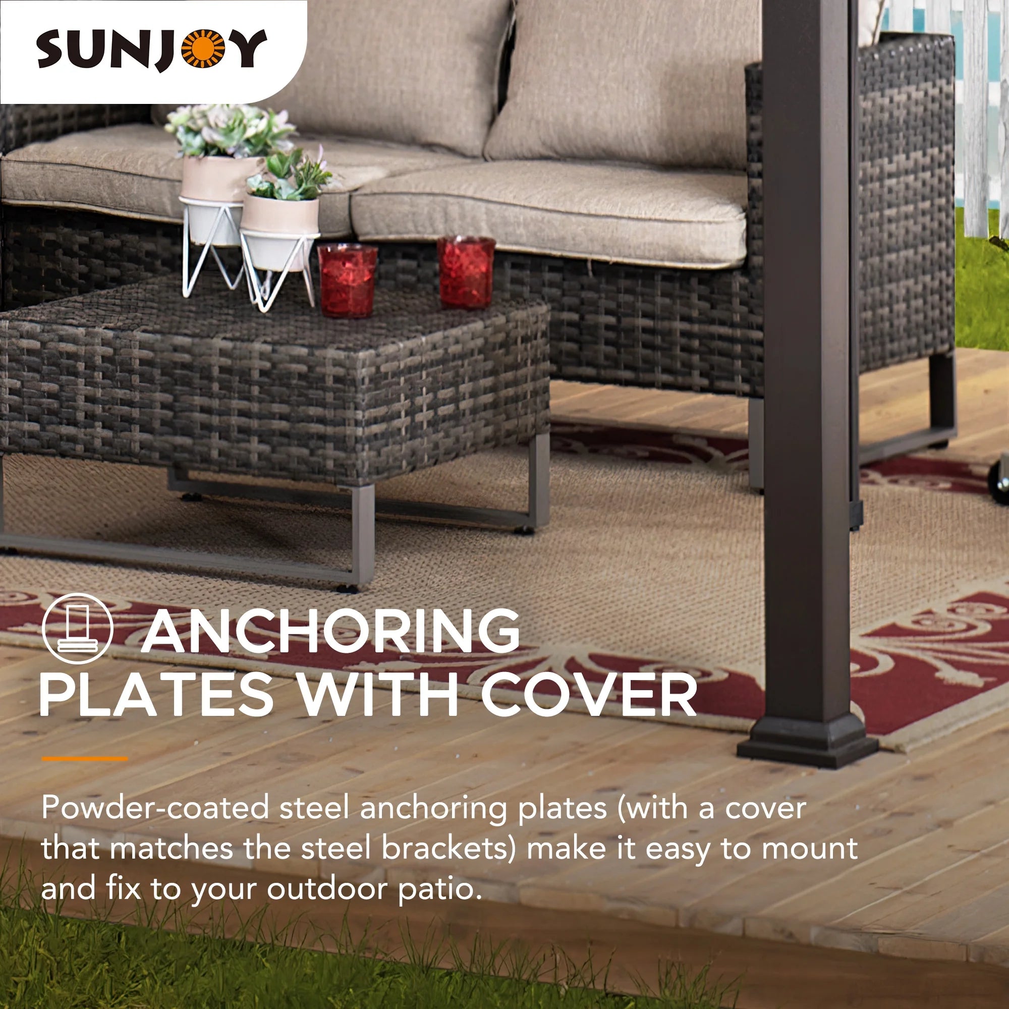 Adjustable Arched Steel Pergola Q75949