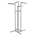 16 in. Rectangular Tubing 4-Way Straight Arms, Satin Chrome S47005