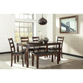 6 Piece Engineered Wood Dining Set in Brown C895