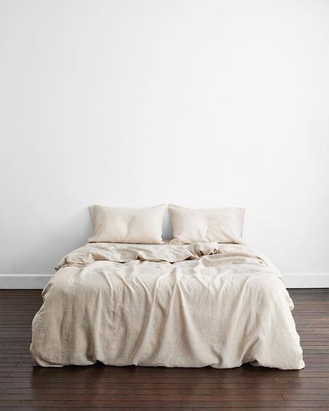 Twin 100% Flax Linen Bedding Set J7765