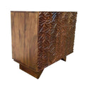 Walnut 2 Door Wooden Cabinet O840972