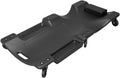 Blue Blow Molded Plastic Rolling Garage Creeper with Padded Headrest R9283