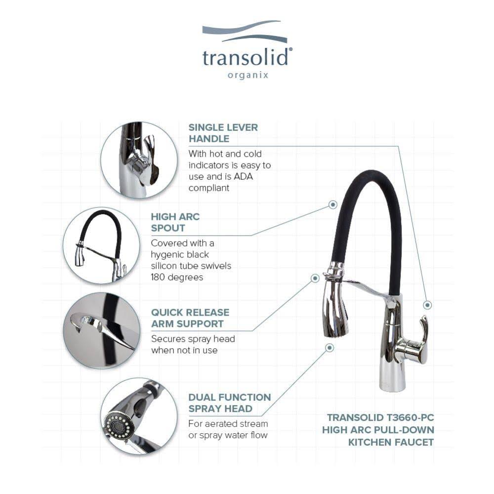 Polished Chrome Pull-Out Kitchen Faucet U58125