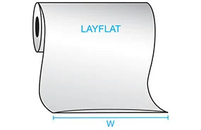 Clear Poly Tubing 2 mil, 2 inches X 1500 feet, Flat Wound LDPE W2203